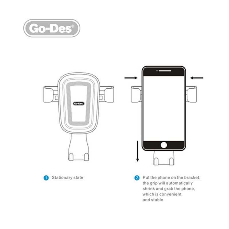 Go-Des GD-HD629 Araç Telefon Tutucu - 2 Go-Des GD-HD629 Araç Telefon Tutucu - 2